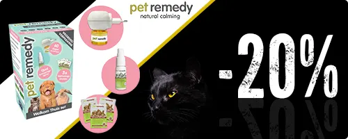 20% korting op Pet Remedy, verlaag de stress van uw huisdier